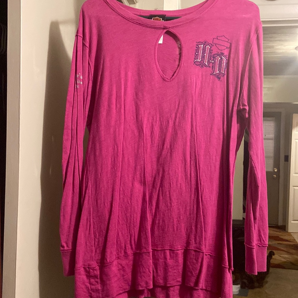 Pink Harley Davidson long sleeve